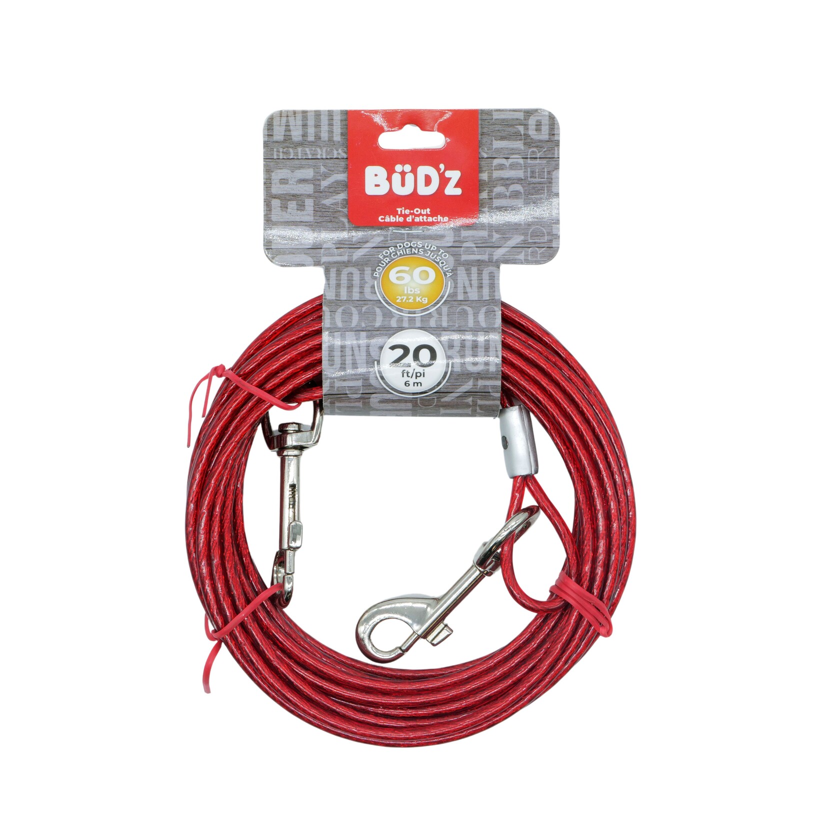 20' / 6m Leash Cable (for Dogs Up to 60 Lb)