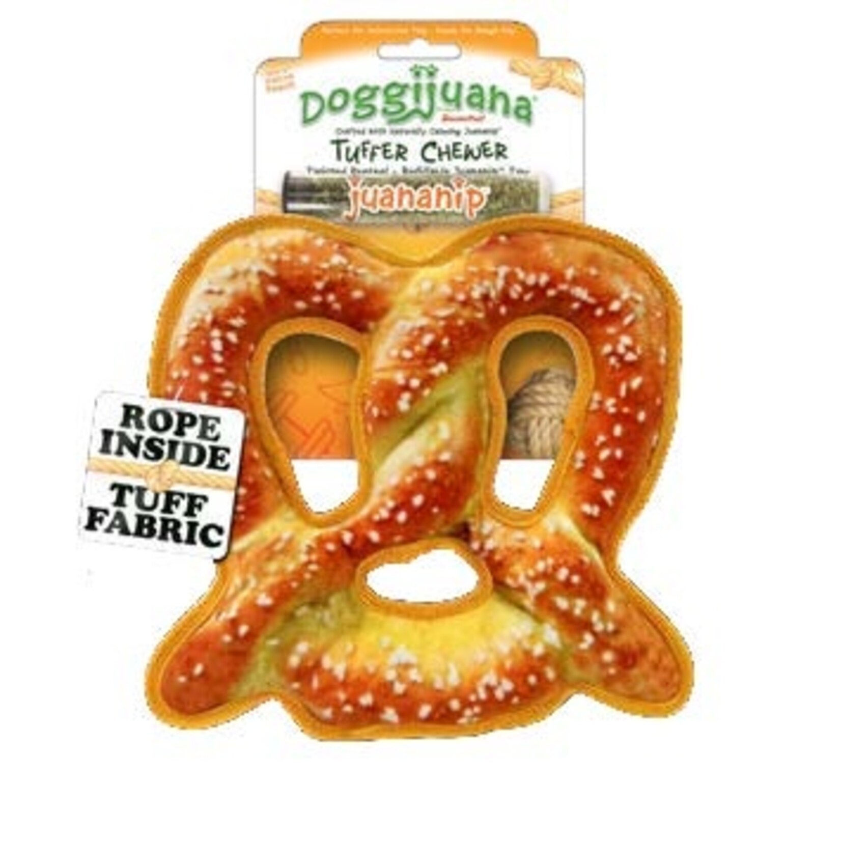 Doggijuana / Pretzel chew toy for dogs / Calming dog toy
