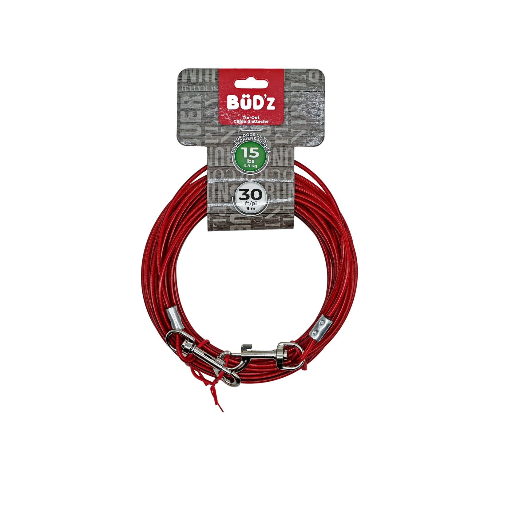 Câble D'attache 30' / 9m (pour Chiens Jusqu'à 15 Lb)
