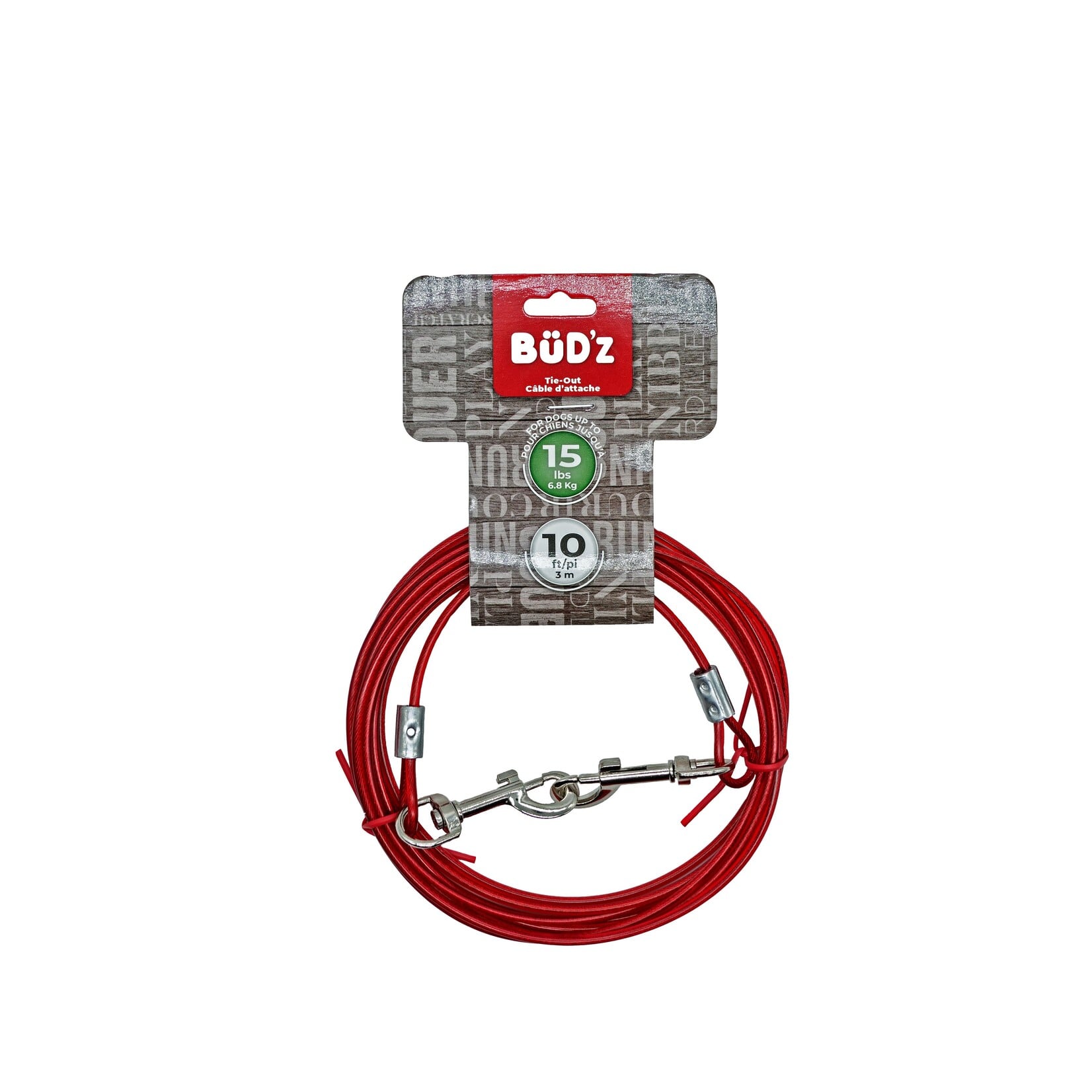 Câble D'attache 10' / 3m (pour Chiens Jusqu'à 15 Lb)