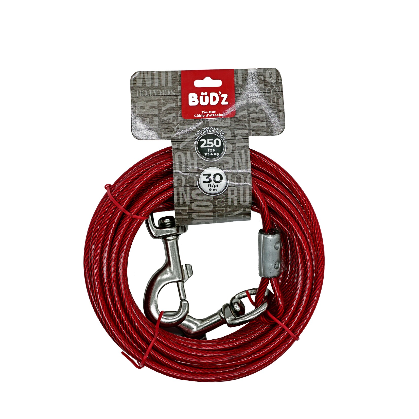 Câble D'attache 30' / 9m (pour Chiens Jusqu'à 250 Lb)