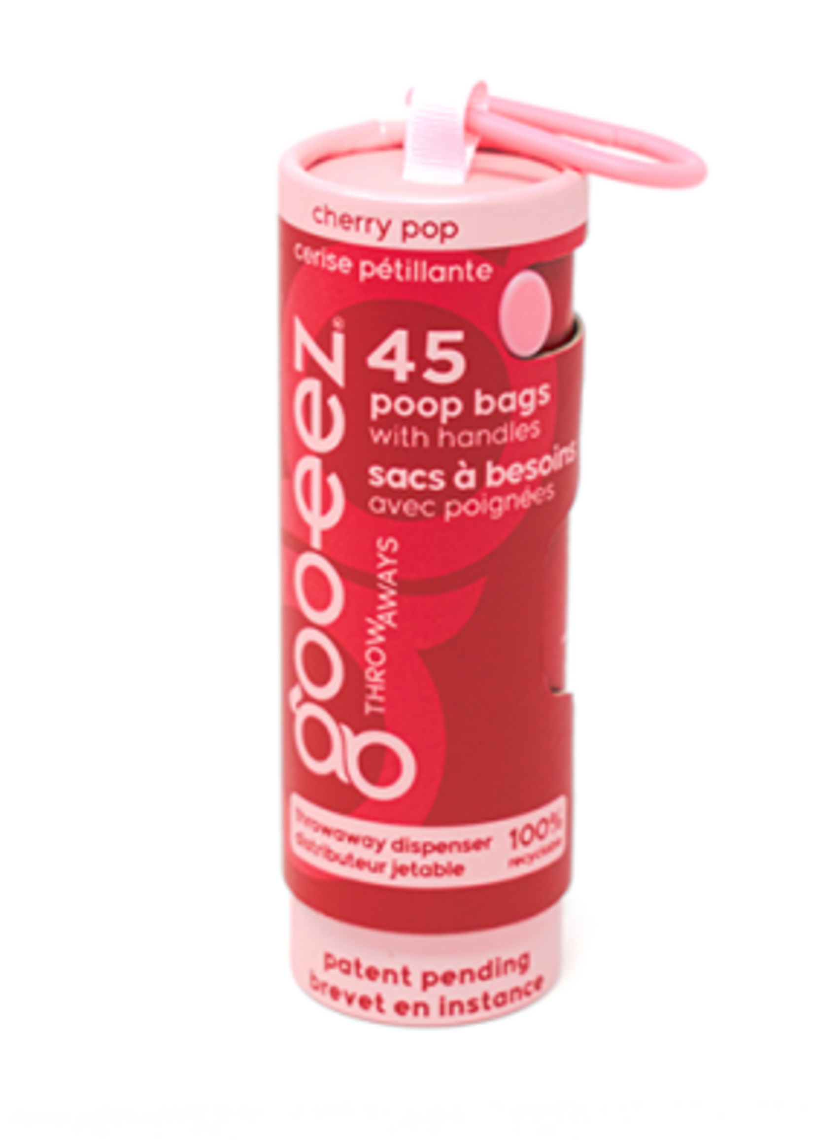 compact eco-friendly bag with disposable Cherry Pop dispenser
