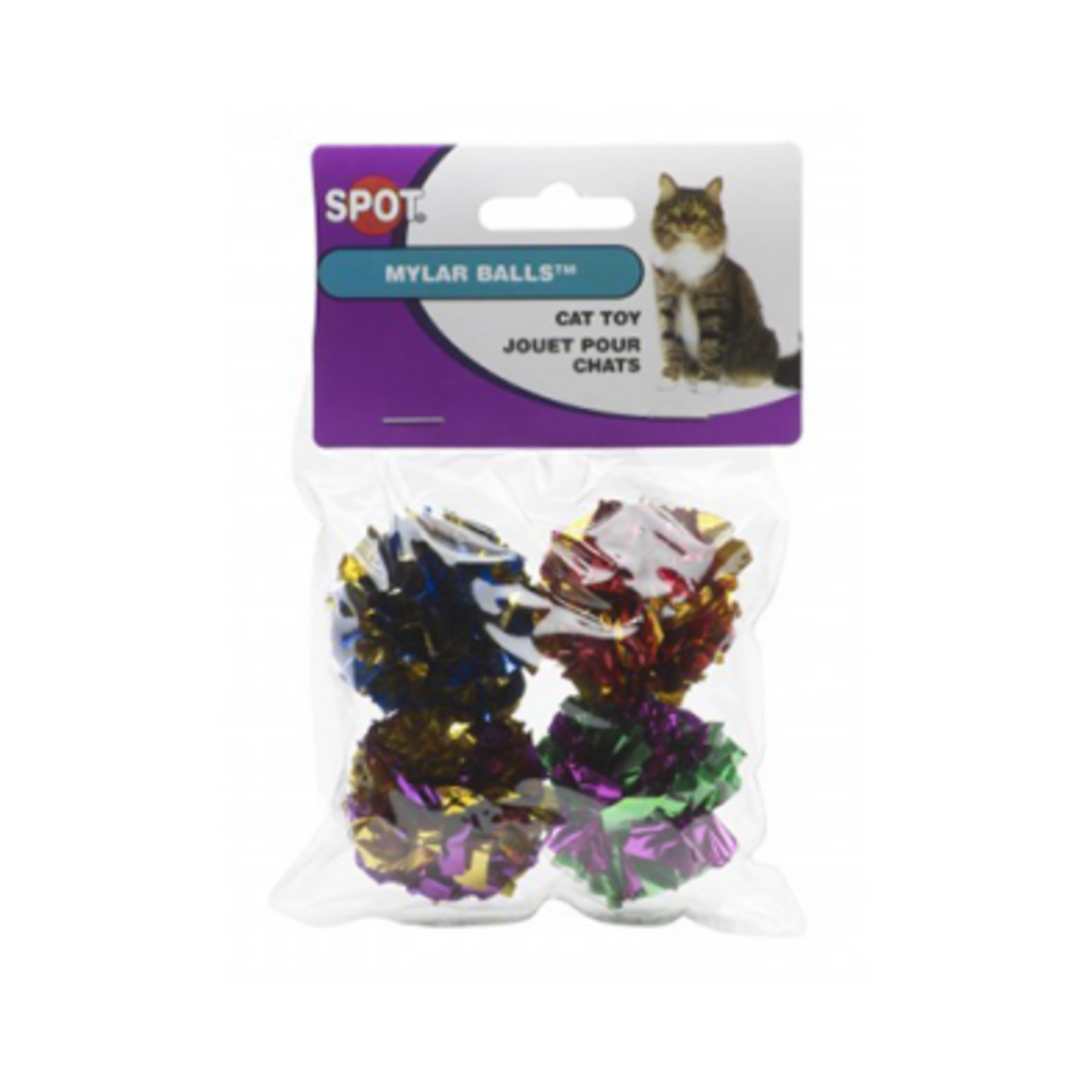Mylar Balls pour chat | Ensemble de 4 balles scintillantes