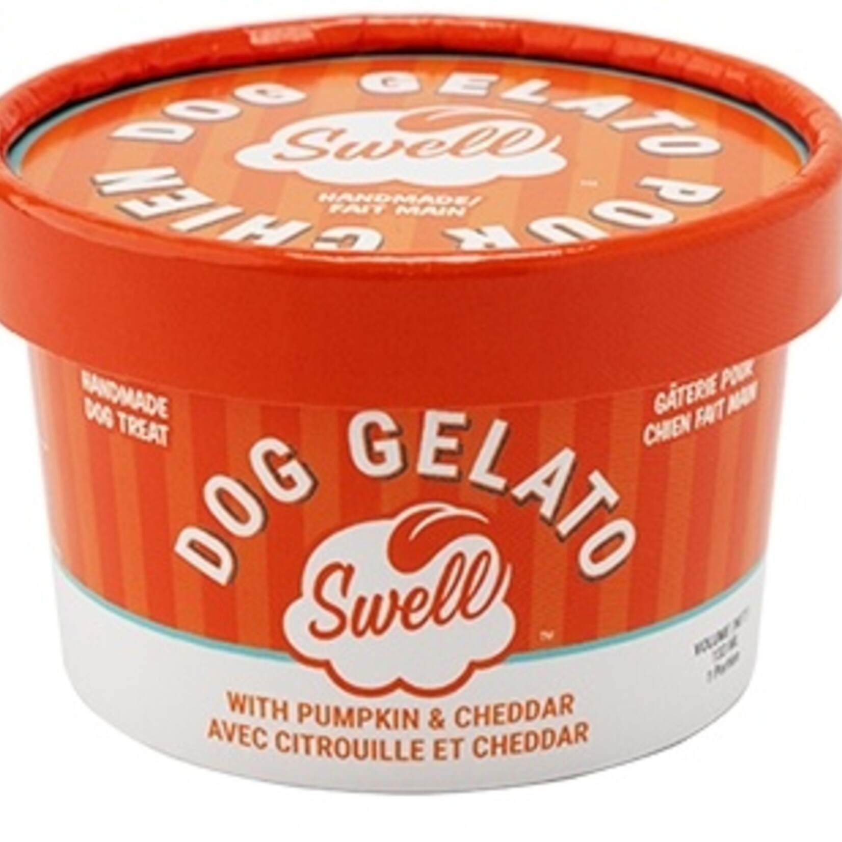 Frozen treat for dogs - Pumpkin and Cheddar - Gelato - 4.5 oz