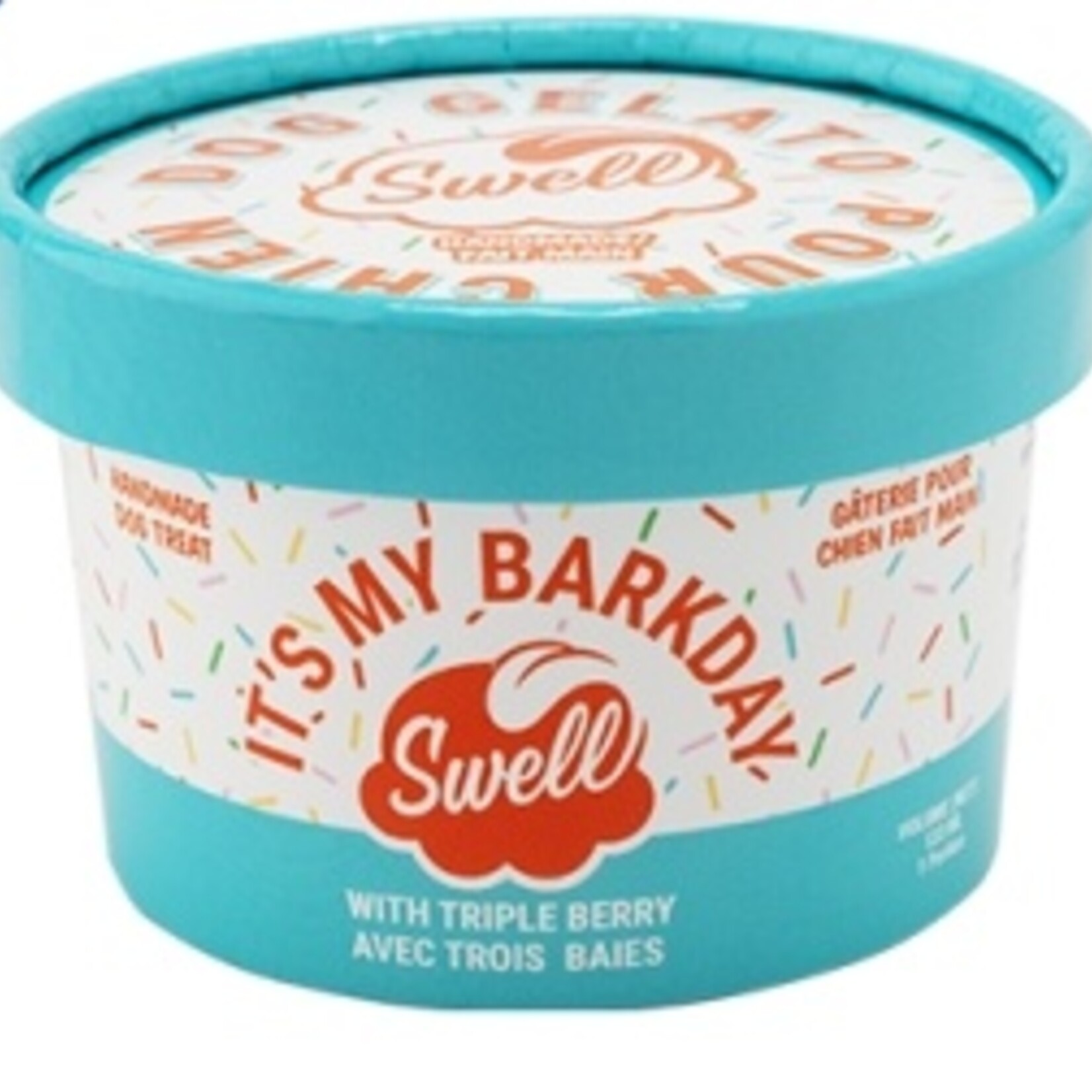 Délice Glacé Barkday — Gelato aux trois baies pour chiens heureux | 4,5 oz