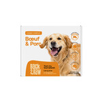 Recette complète de bœuf cru et mélange de porc - Nourriture congelée pour chiens - 12 lb