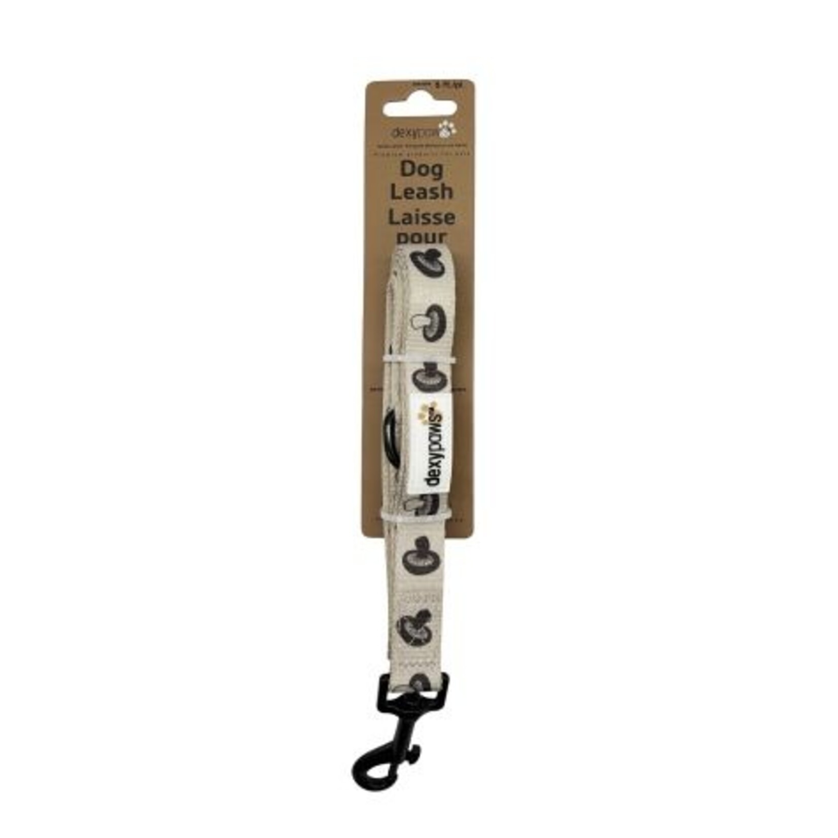 Dog Leash - Polyester - Mushroom Pattern - 5'