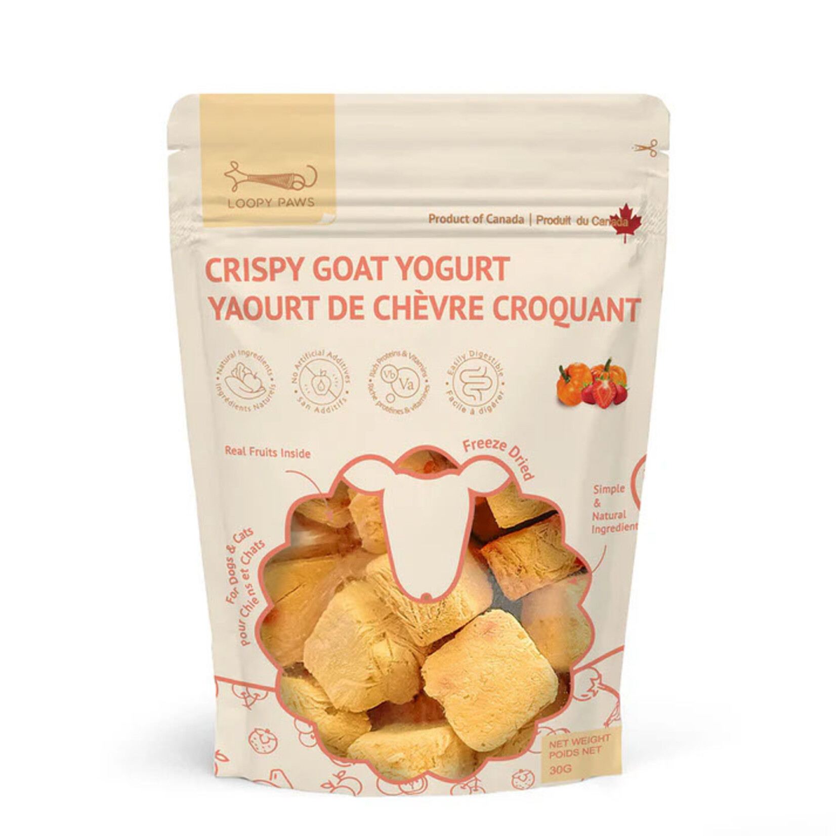 Goat yogurt - Pumpkin - Strawberry - 30 g