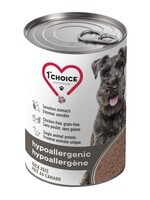 1St Choice Conserve pour Chien - Hyppoalergène - Pâté au Canard - Sans Grains / 369 g