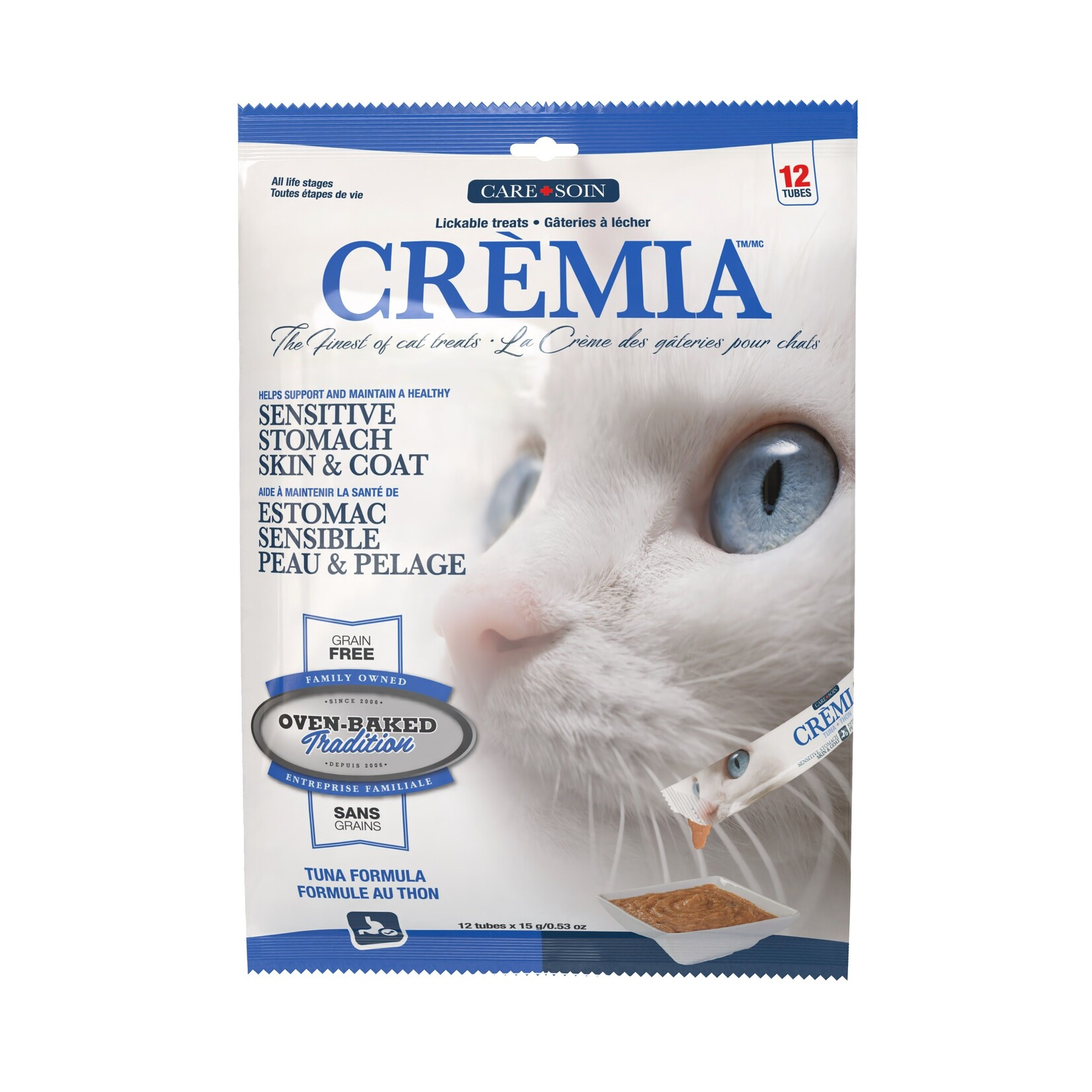 Cat Lick Treats - Grain-Free - Skin and Stomach Safe - Tuna / 12 X 15g