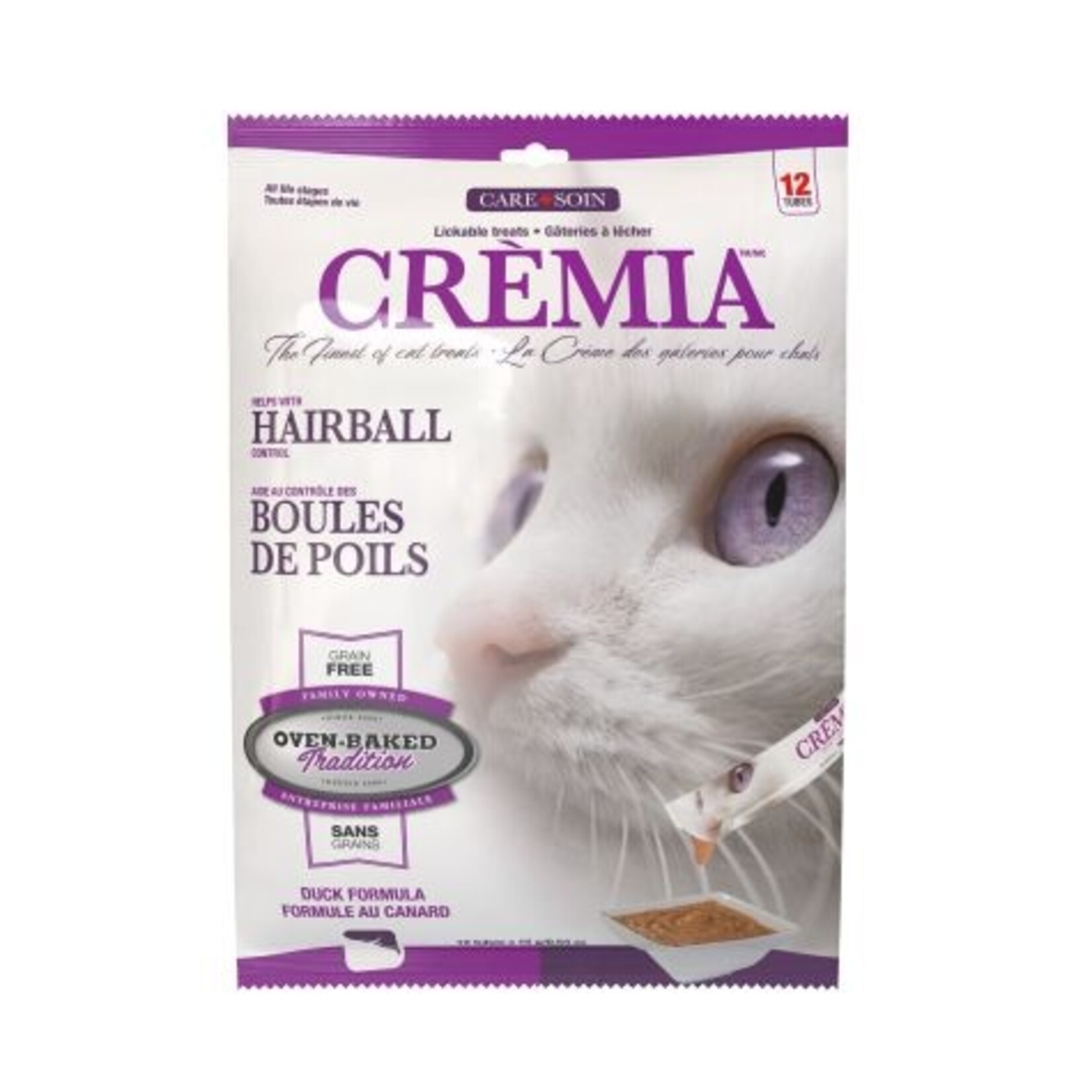 Cat Lick Treats - Grain-Free - Hairballs - Duck / 12x15g