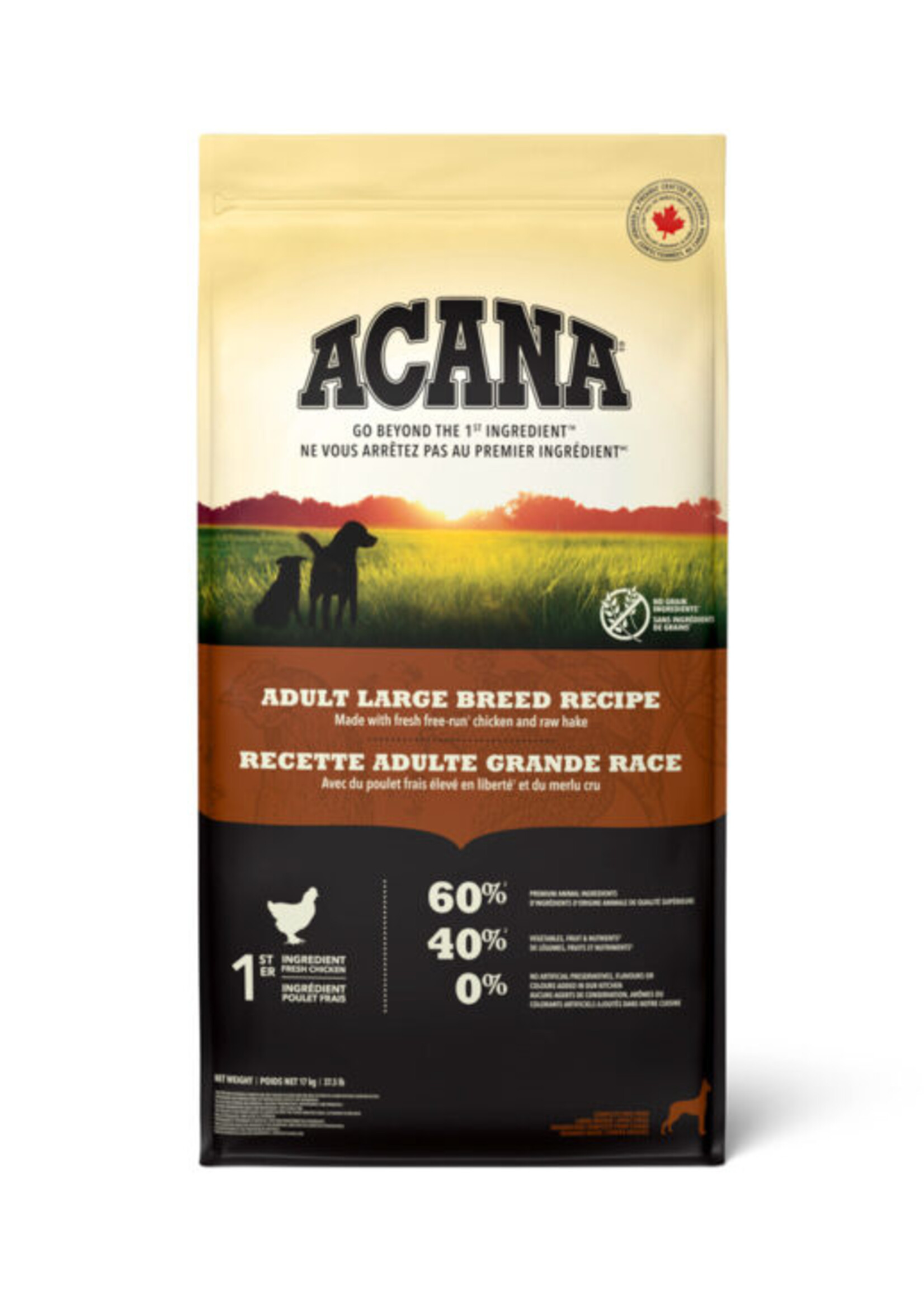 ACANA Recette Adulte Grande Race Croquettes pour chiens