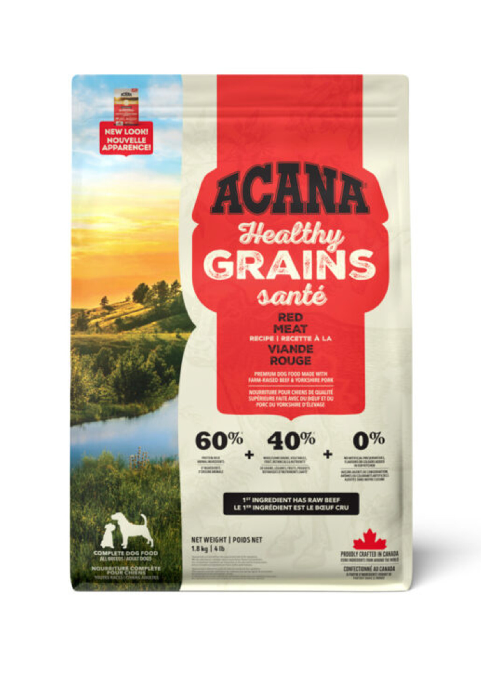 ACANA Healthy Grains, Red Meat Recipe Dry Dog Food