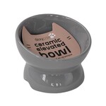 Elevated Ceramic Bowl for Cat 7oz / Gray