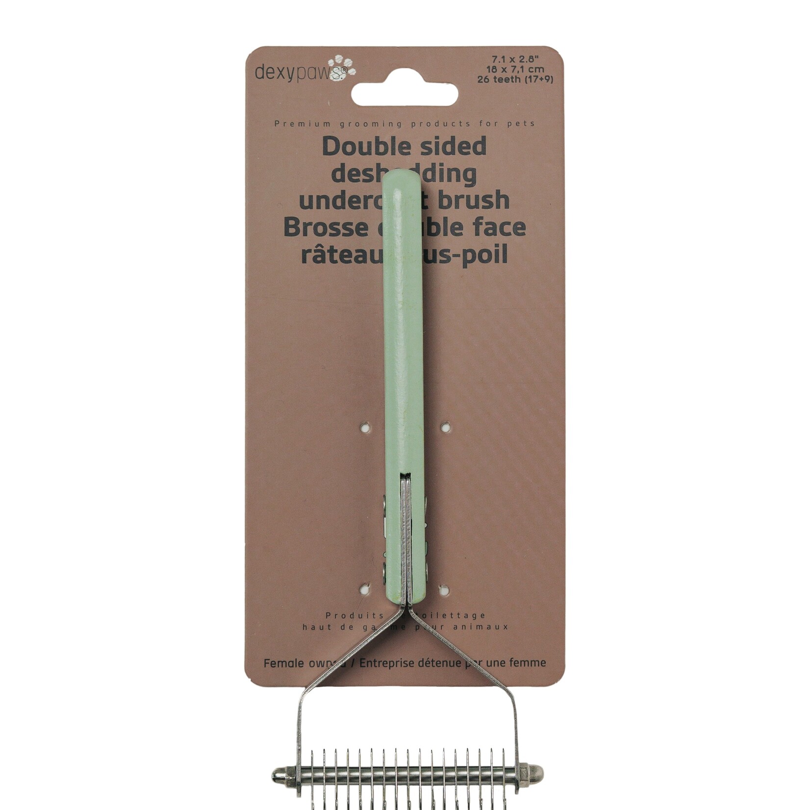 Brosse Métallique Double Face - Râteau Pour Sous-poil
