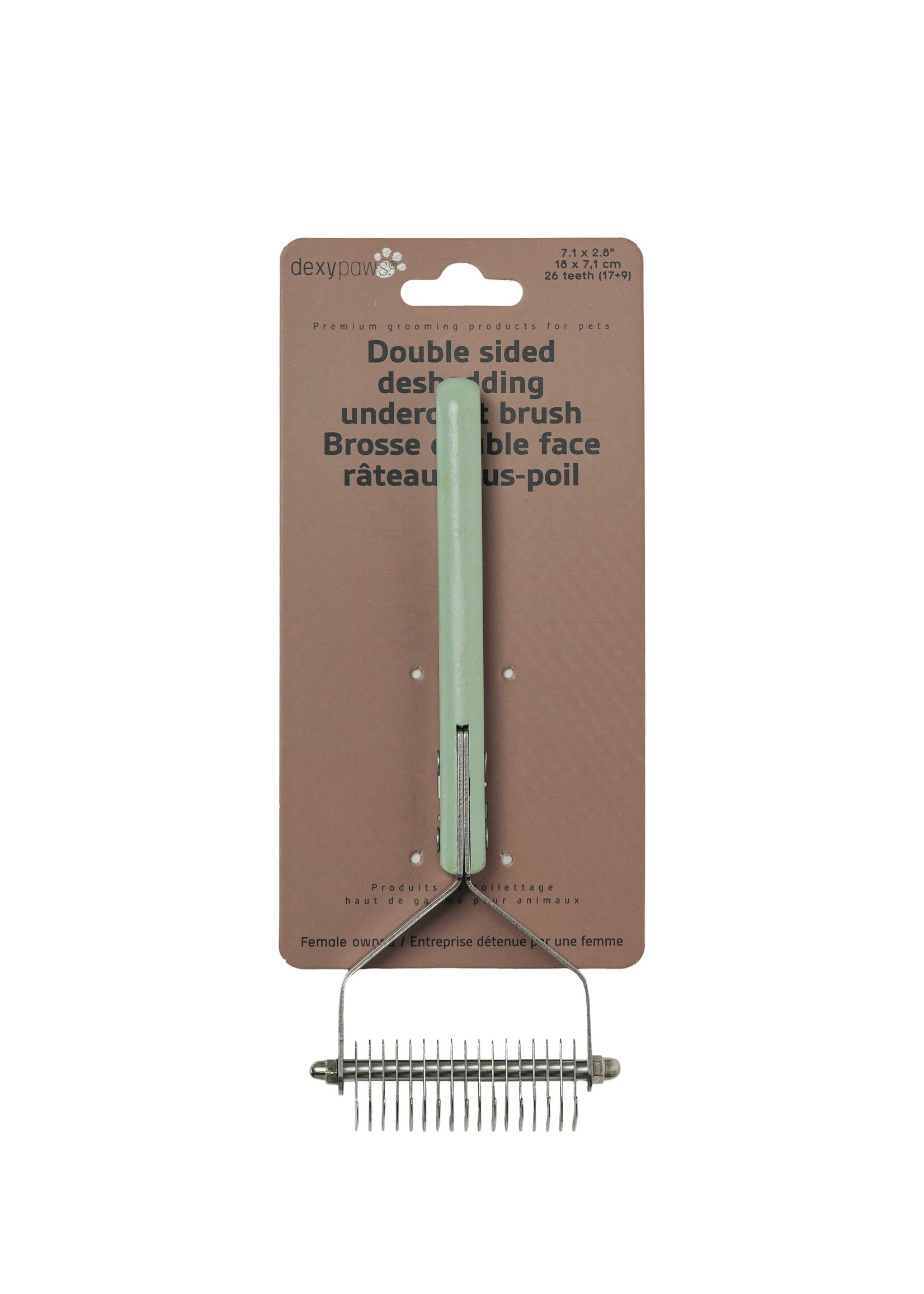 Double-Sided Metal Brush - Undercoat Rake