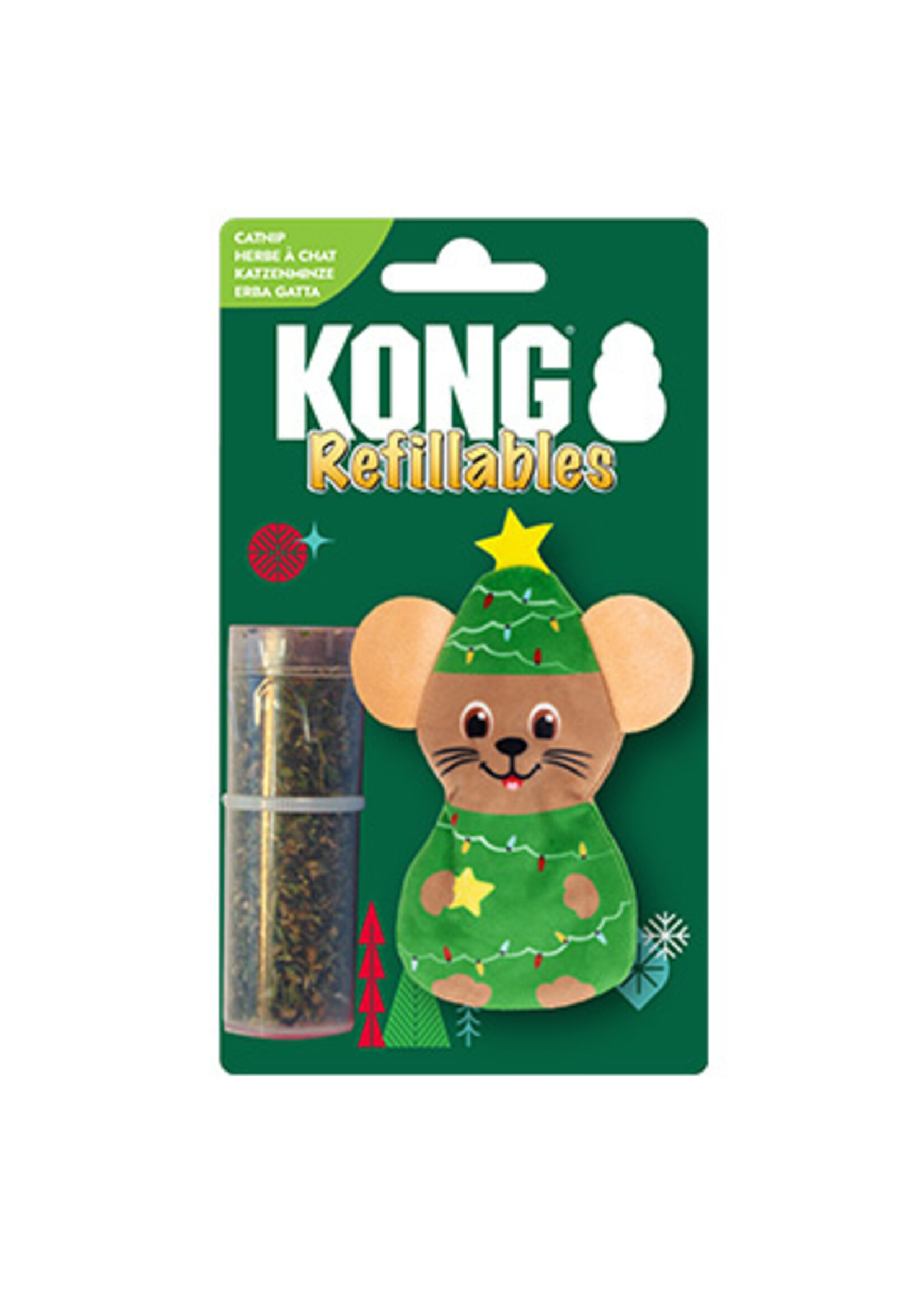 kong Toy - Christmas - Cat Mouse Toy