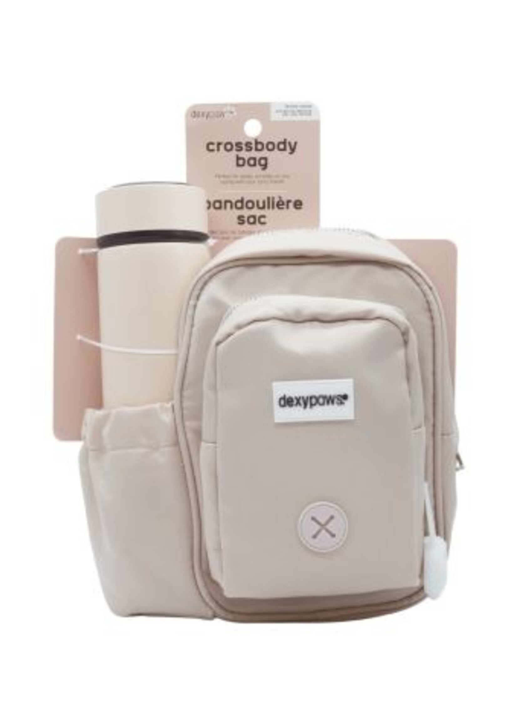All the Essentials" Crossbody Bag Including Bottle and Accessories – Buttercream