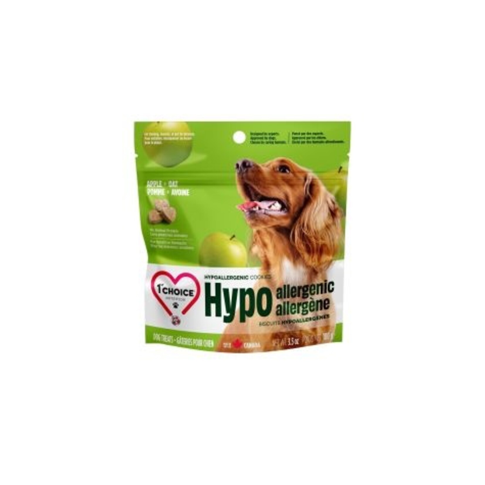 1St Choice Friandises pour Chiens, Biscuits Hypoallergéniques - Pomme et Avoine