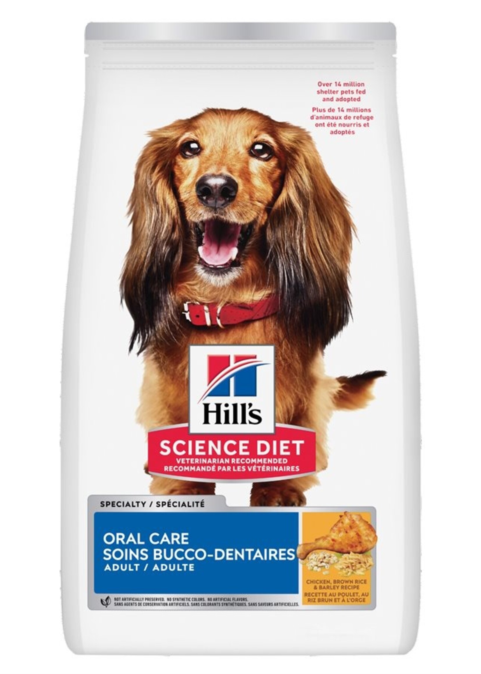 Soins bucco-dentaires pour adultes Poulet, riz et orge