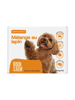 Nourriture crue congelée pour Chien - Mélange complet au lapin   / 4 lb