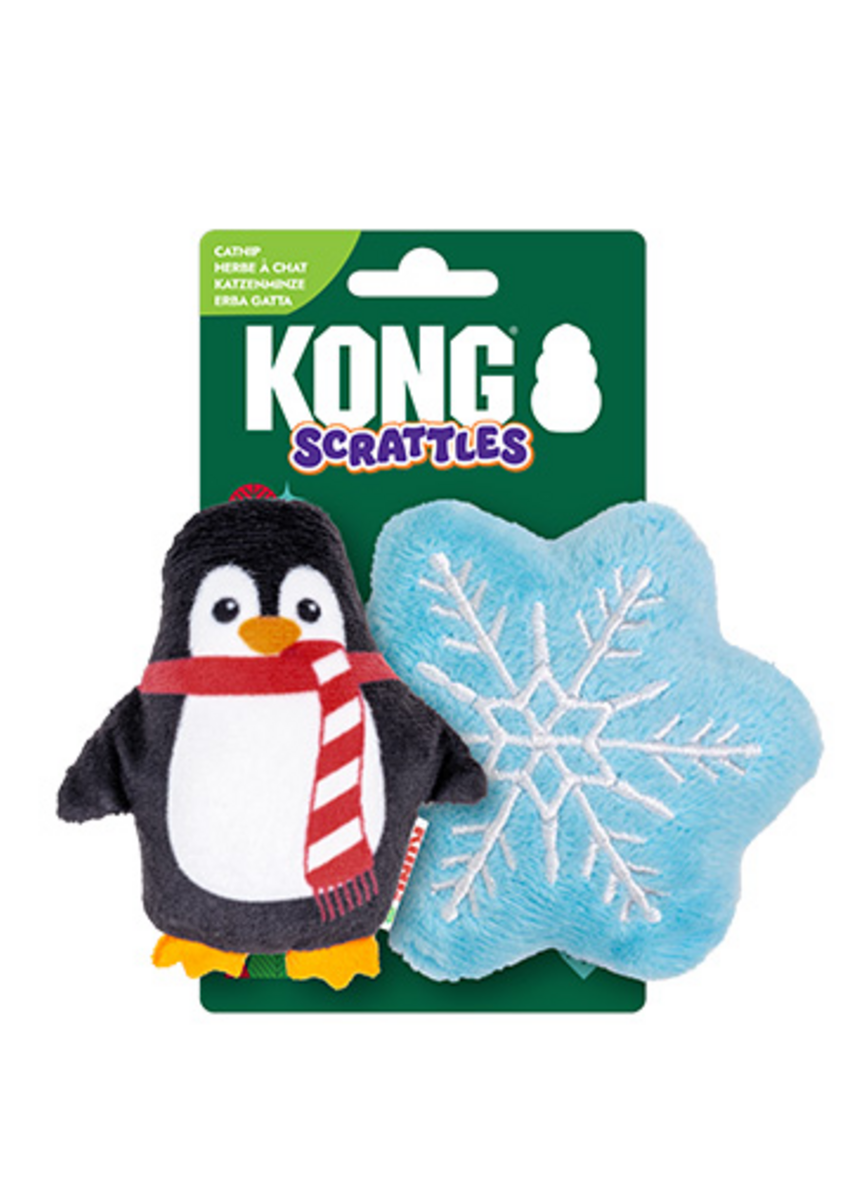 kong Penguin and Snowflake - Cat Toy