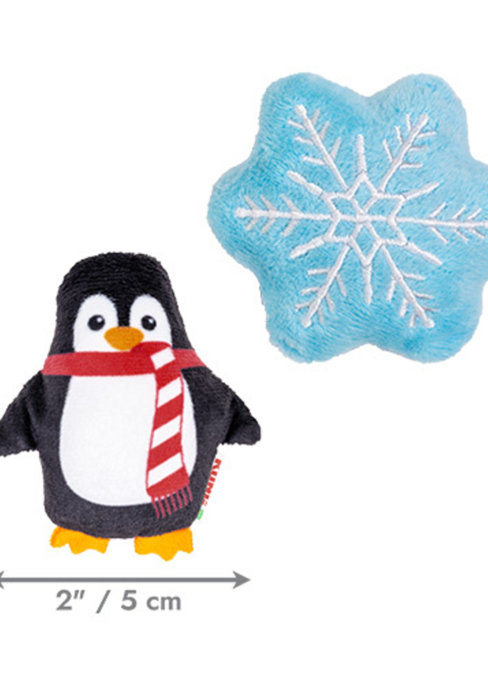 kong Penguin and Snowflake - Cat Toy