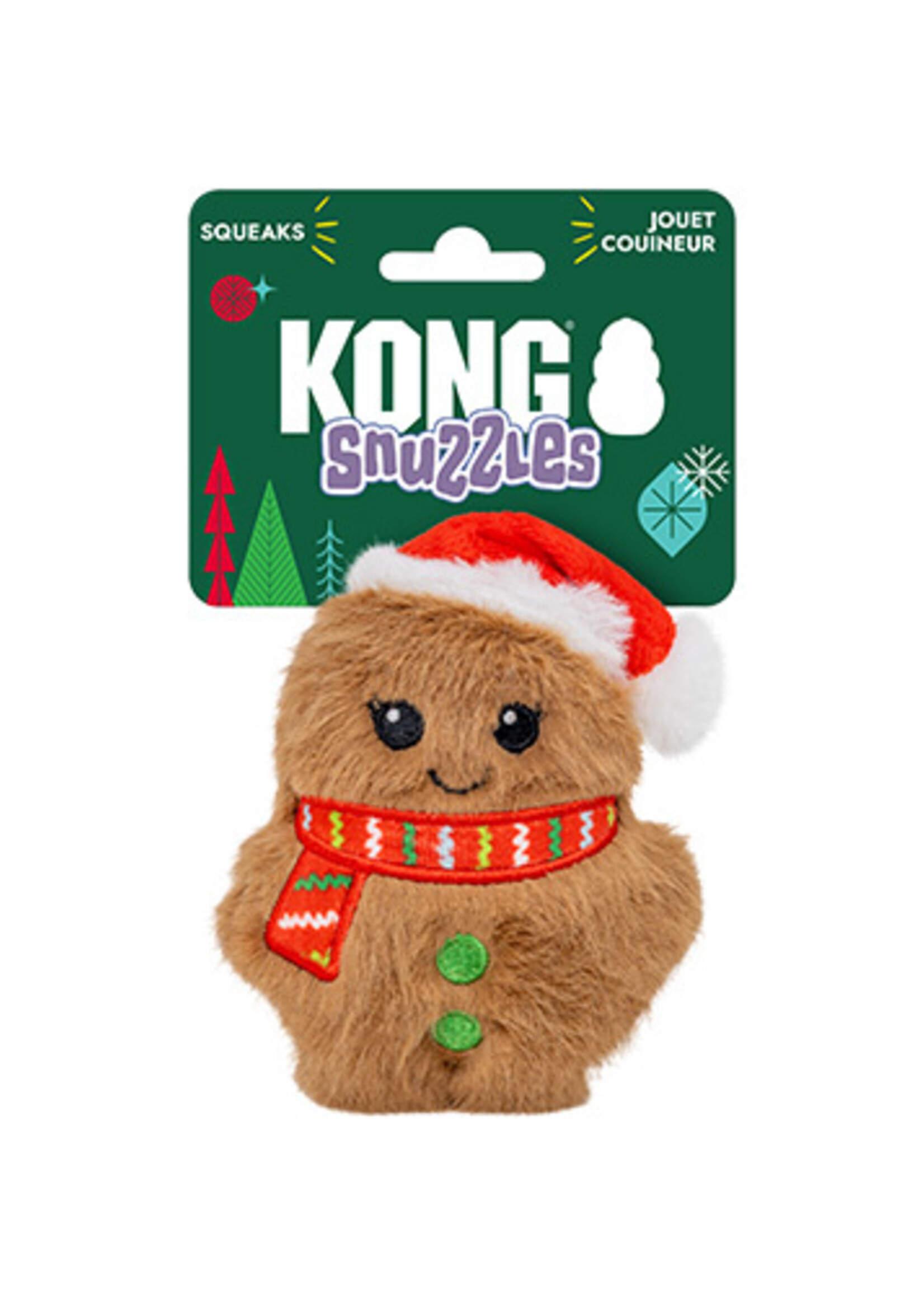 kong Toy for Small Dog - Squeaky Gingerbread