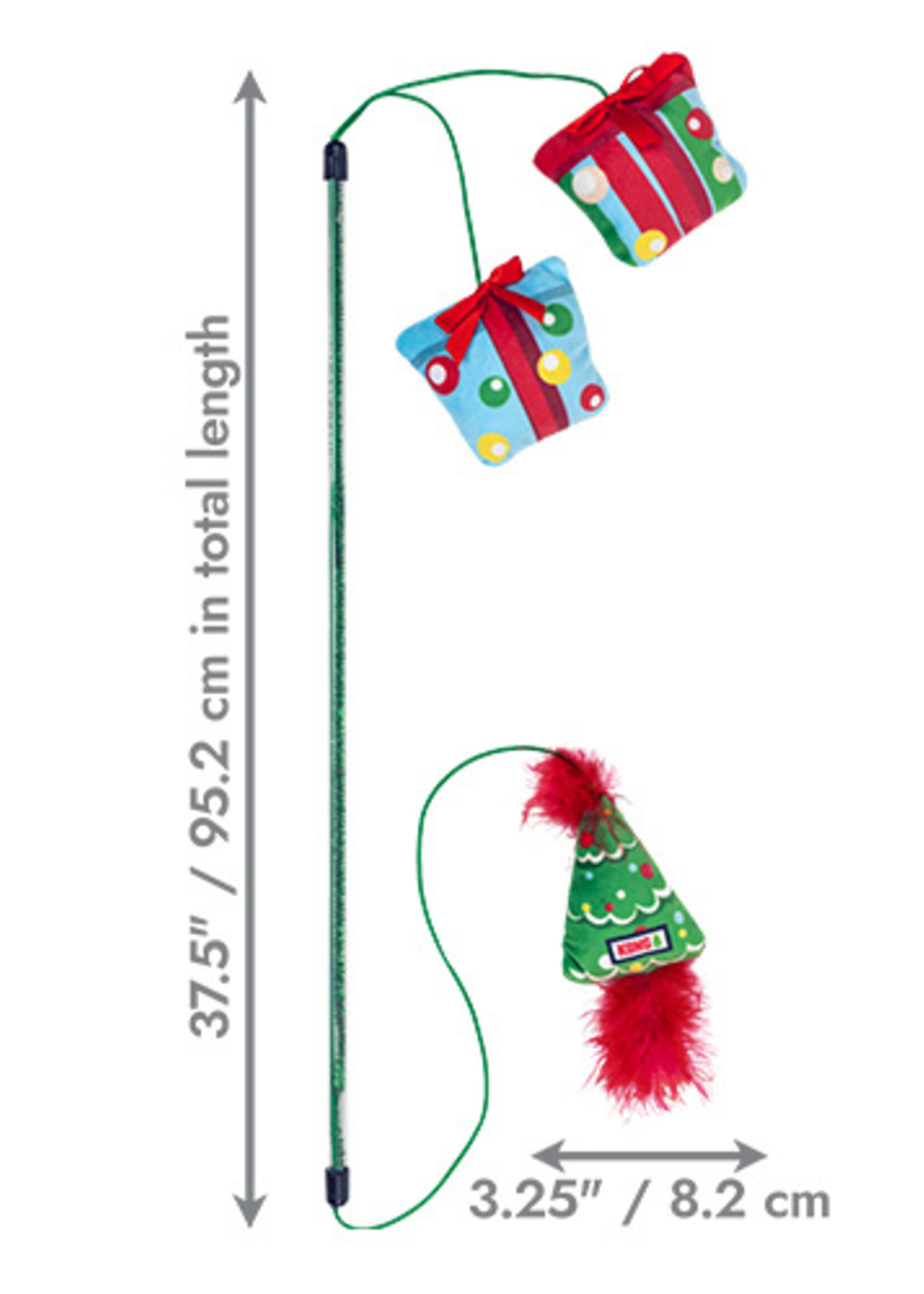 kong HOLIDAY Teaser Dual - Cat Toy