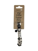 Collier En Polyester Pour Chat - Gris à Motifs De Champignons / Moyen