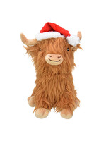 Highland Cow - with Santa Hat - Dog Toy / 8"