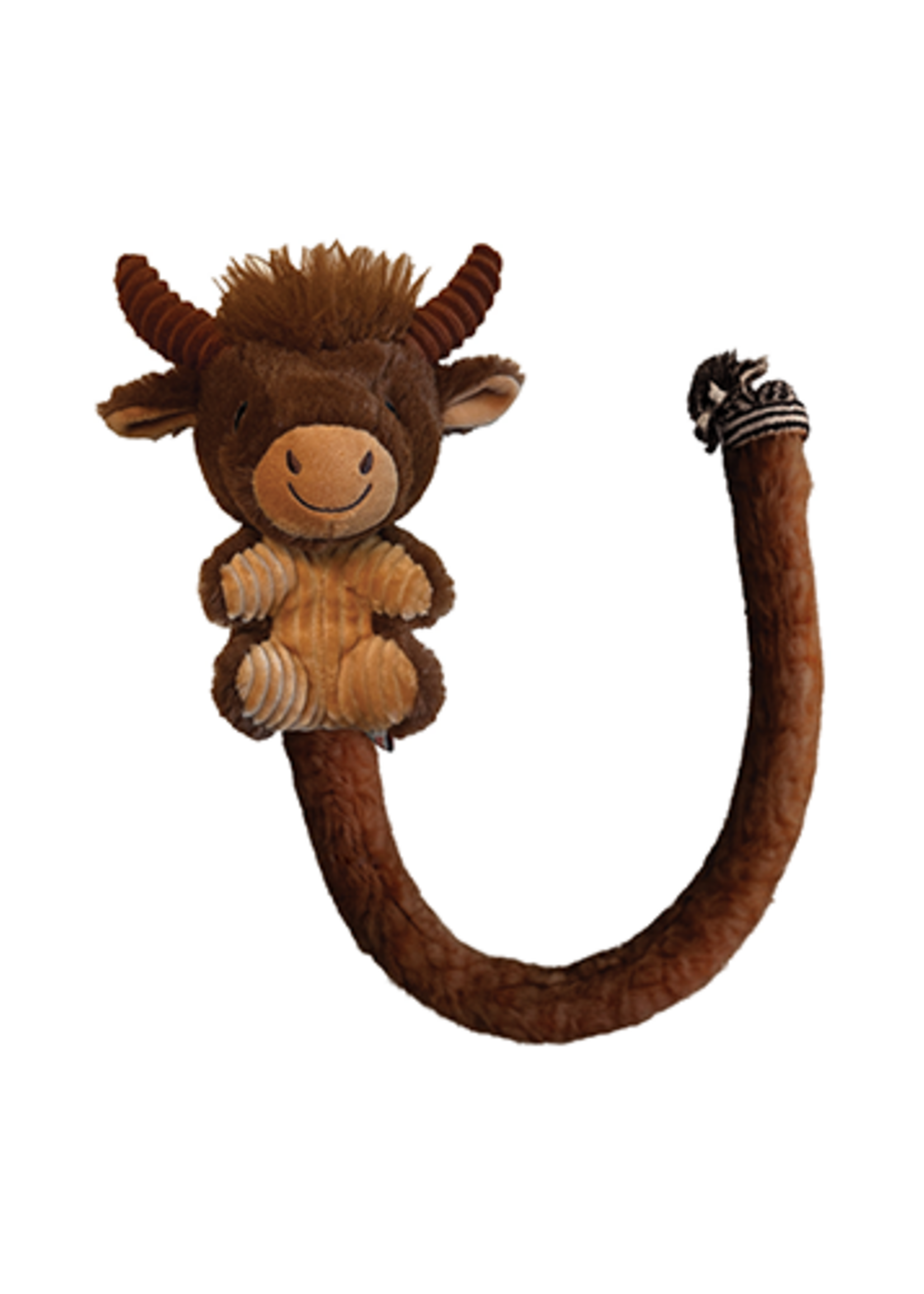 Peluches Tug-A-Tail  - Jouet pour chien - vache des Highlands