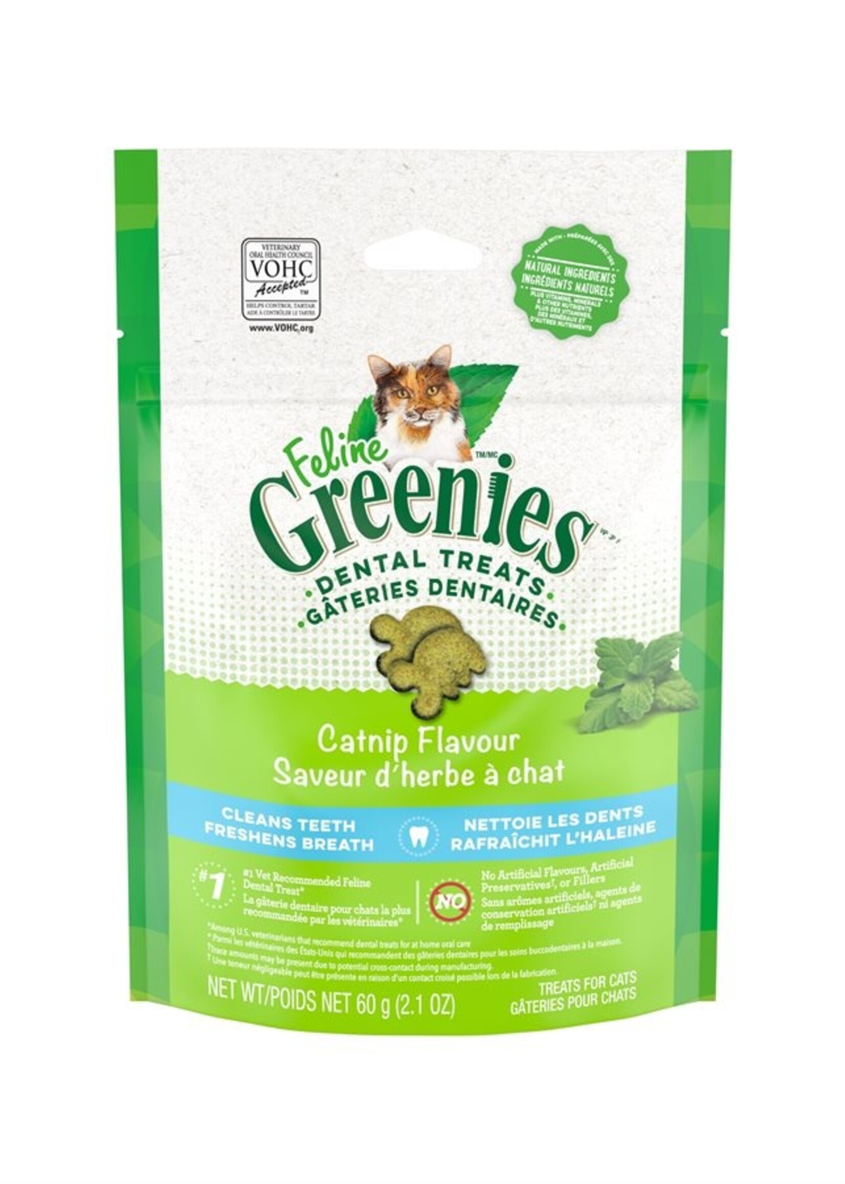 Greenies Feline Catnip - Complete Dental Treat / 60 g