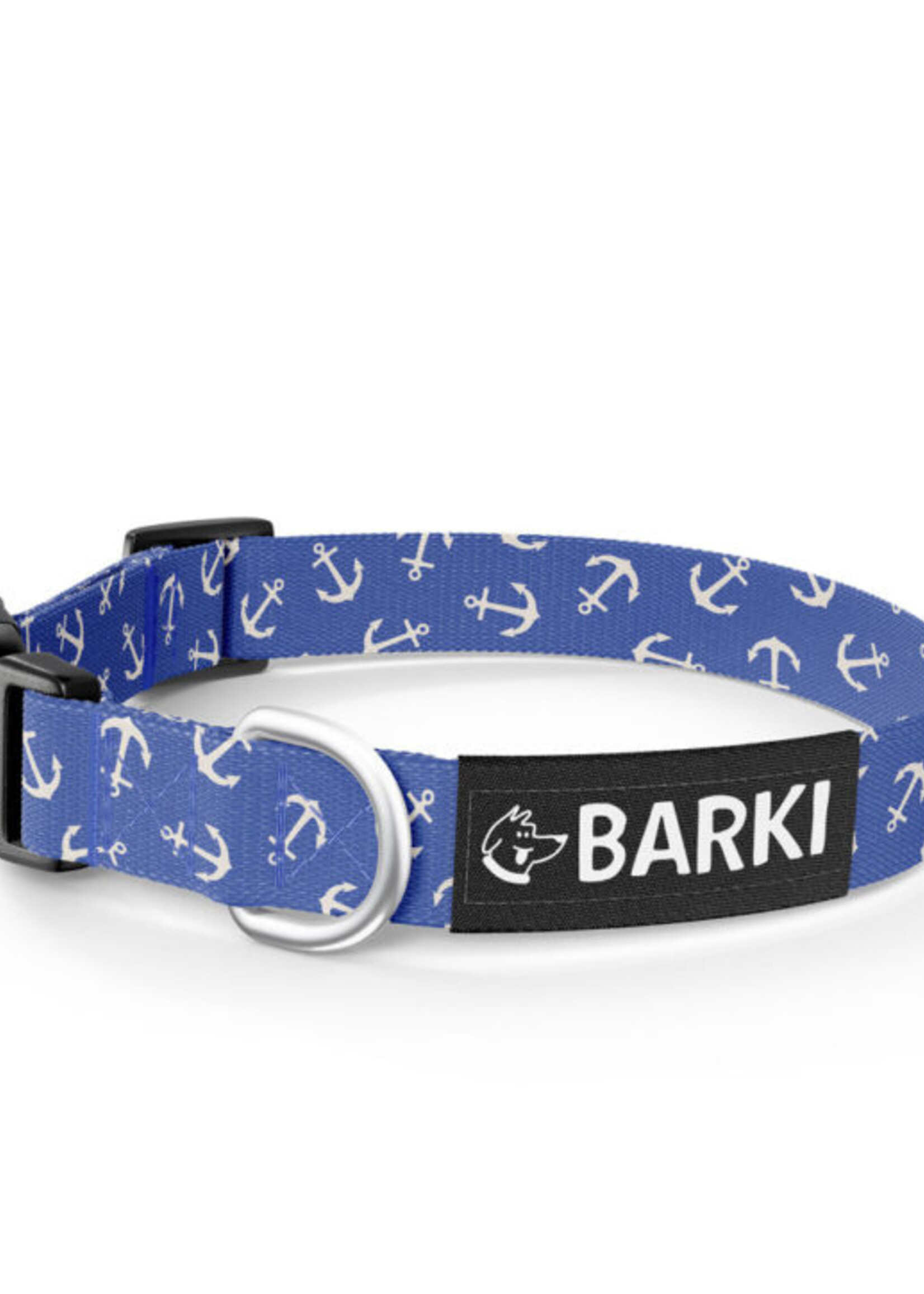 Collier pour chien - Bleu - Ancres bateau