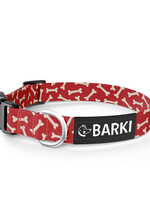 Collier pour Chien - Rouge - Os