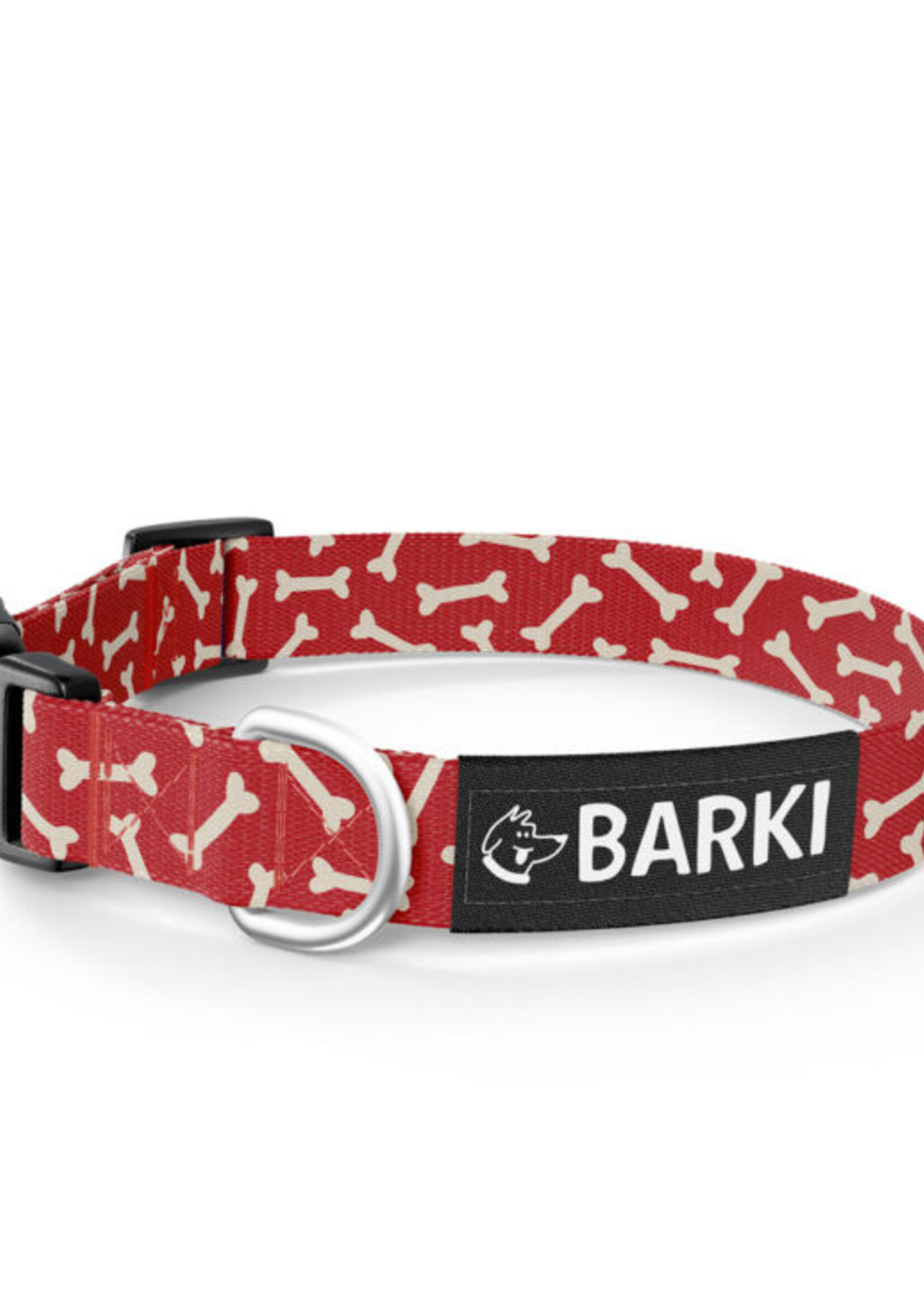 Dog Collar - Red - Bone