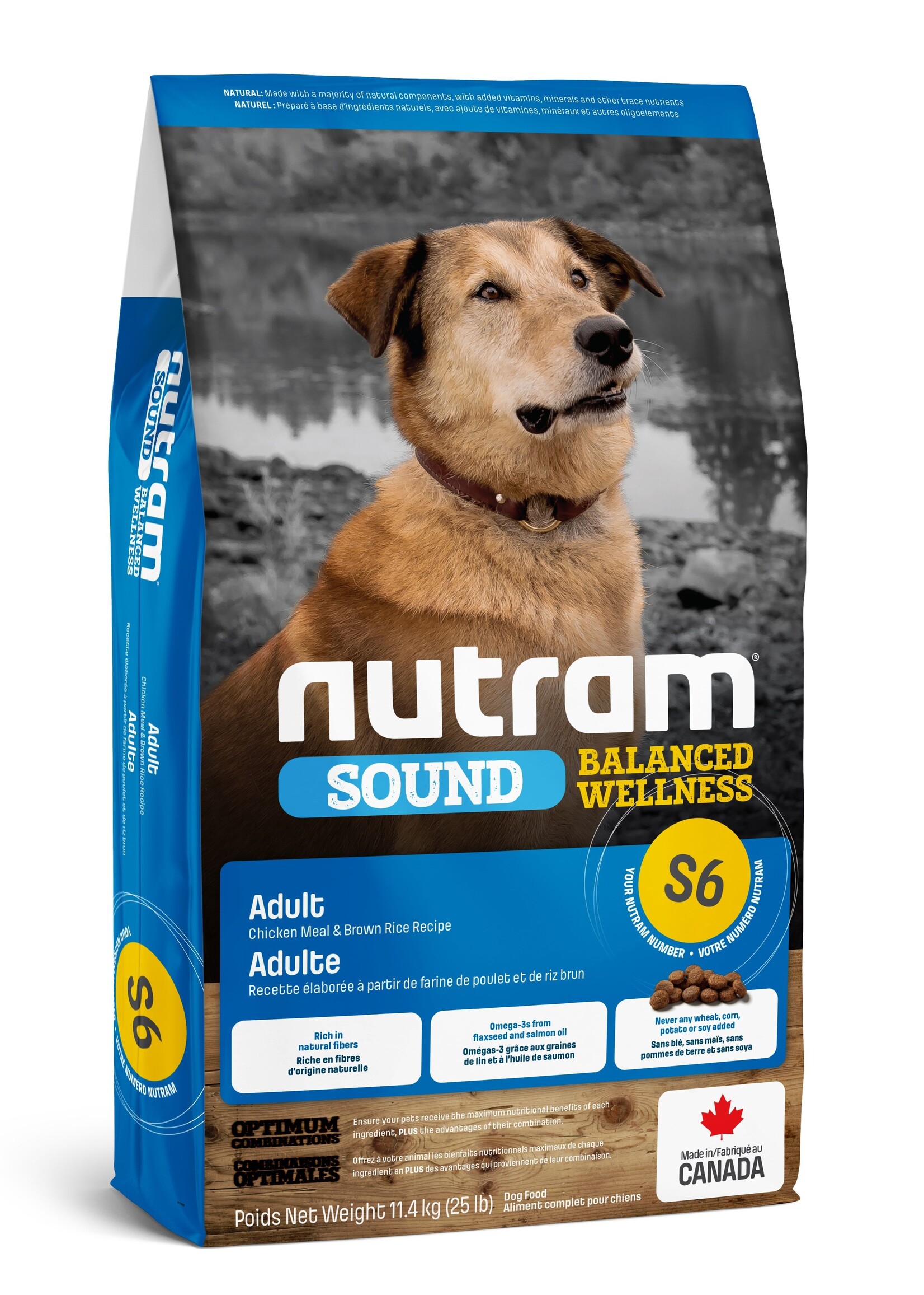 Sound (s6) - Dog Food - Chicken and Brown Rice / 25lb