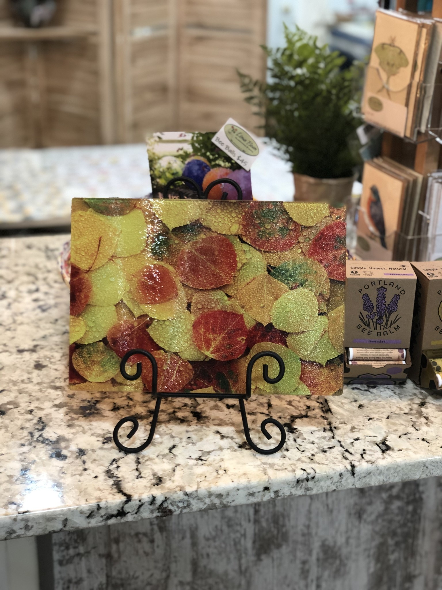 Cutting B Aspen Leaves Lima Bean Glassworks & Gifts