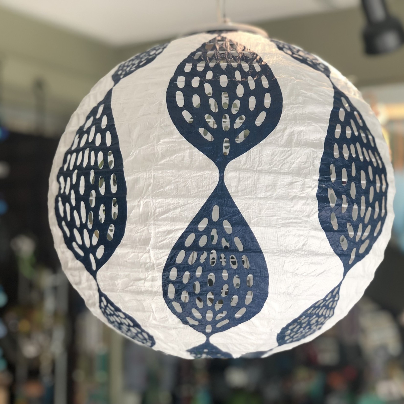 Lima Bean Patterned Solar Garden Lantern