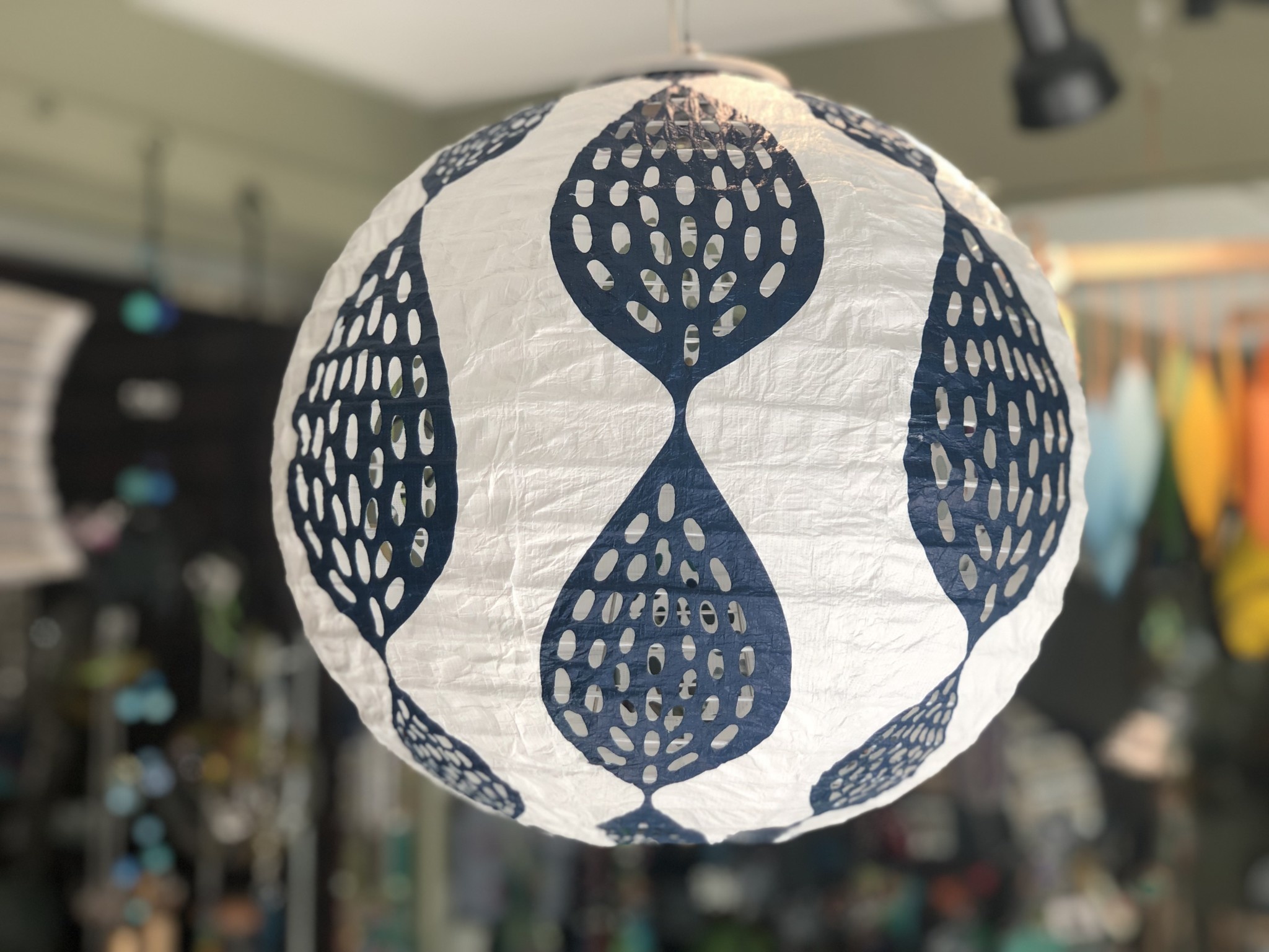 Patterned Solar Garden Lantern Lima Bean Glassworks & Gifts