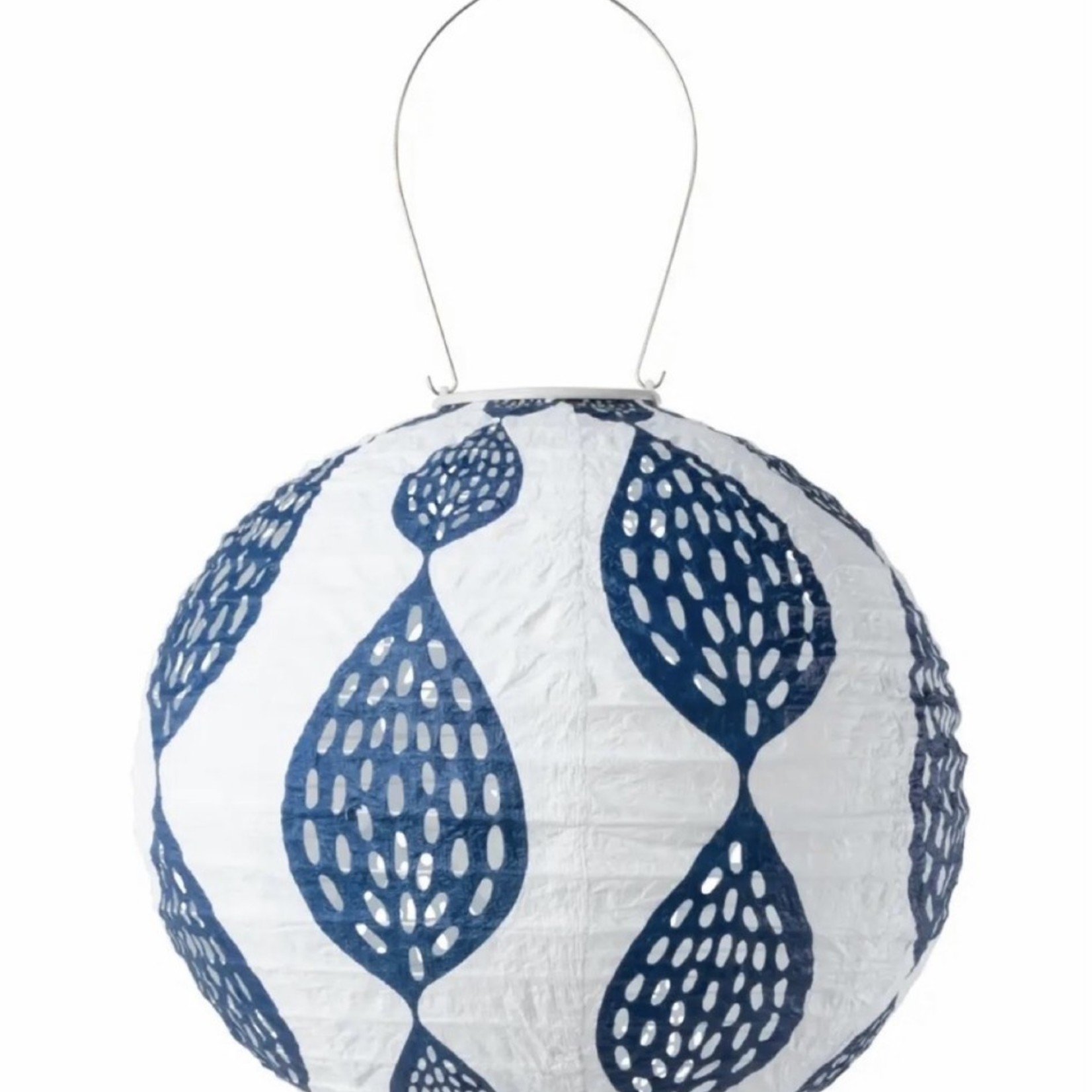 Lima Bean Patterned Solar Garden Lantern