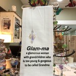 Lima Bean Glamorous Grandma Glamma Tea Towel