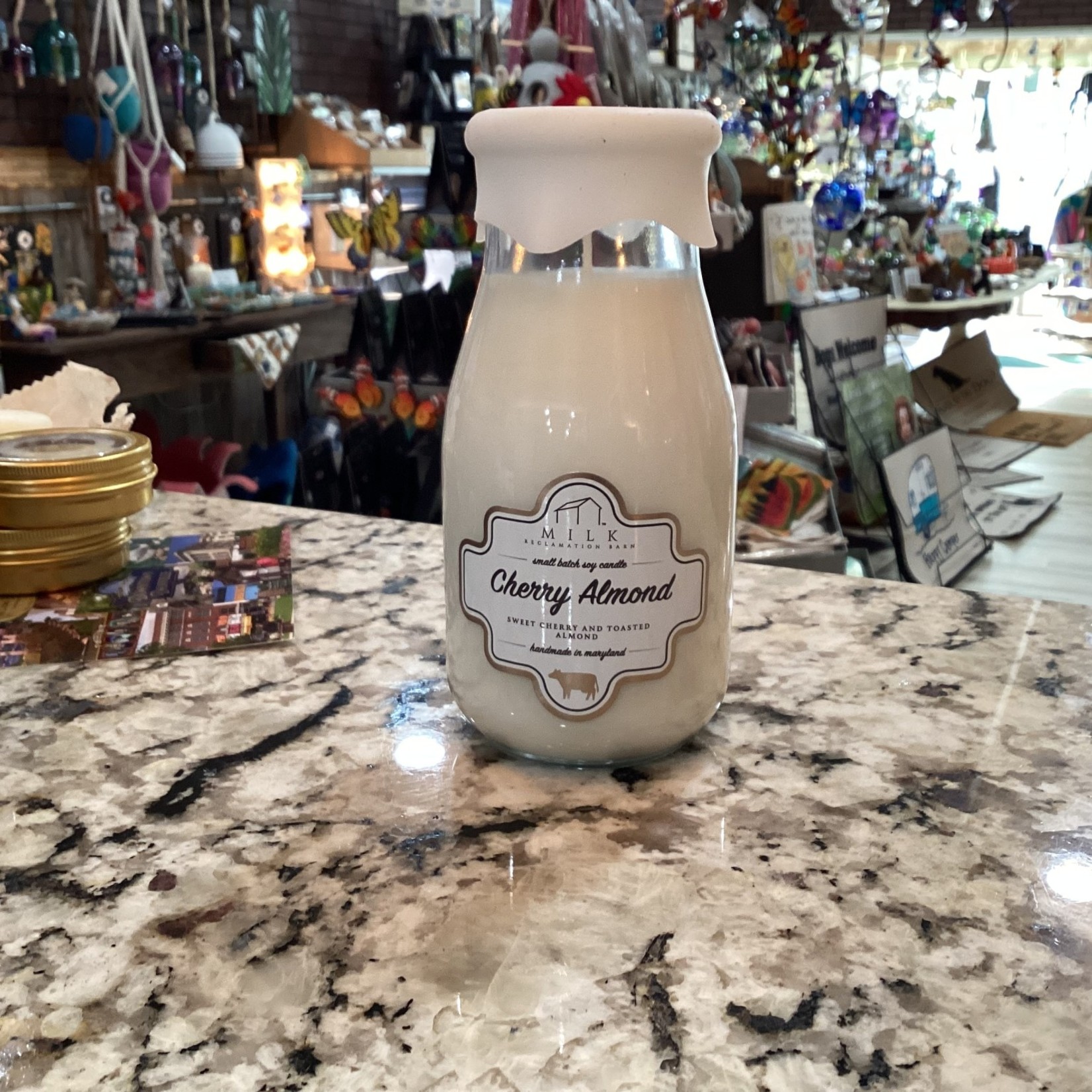 Milk Bottle Candle, Milk Reclamation Barn