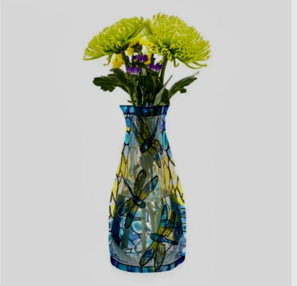Expand Vase Dragonfly Lima Bean Glassworks & Gifts