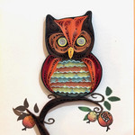 Lima Bean Quilled Owl - 2x3 Note/Giftcard
