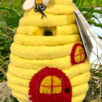 Lima Bean Honey House Felt Birdhouse