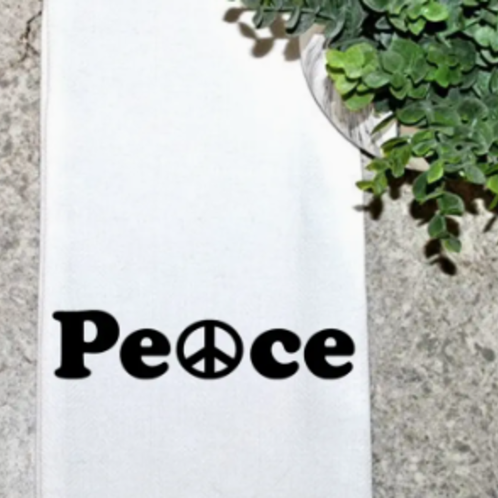 Lima Bean Peace Tea Towel