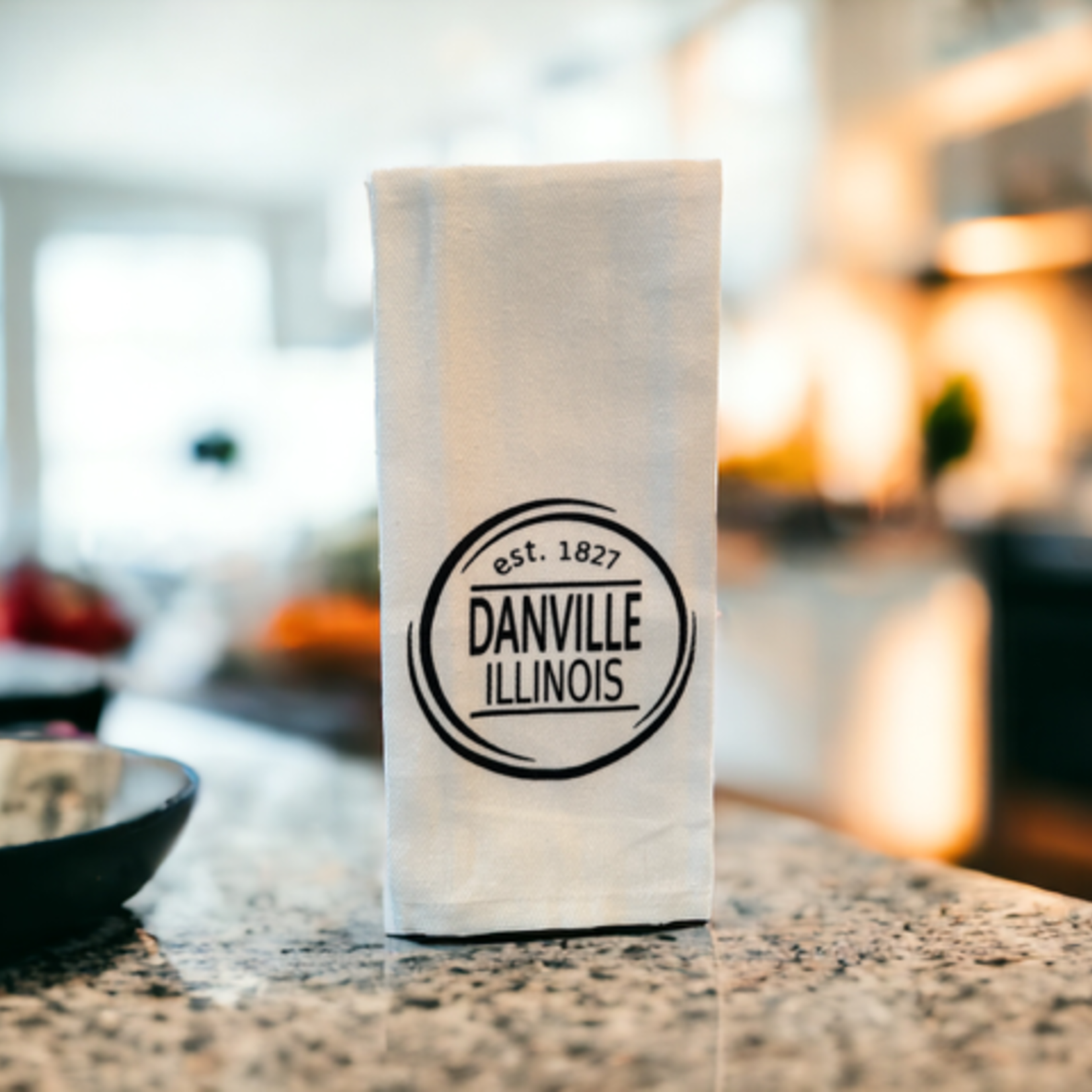 Lima Bean Danville  Illinois Tea Towel