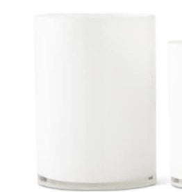 Large White Glass Vase or Hurricane Cylinder
