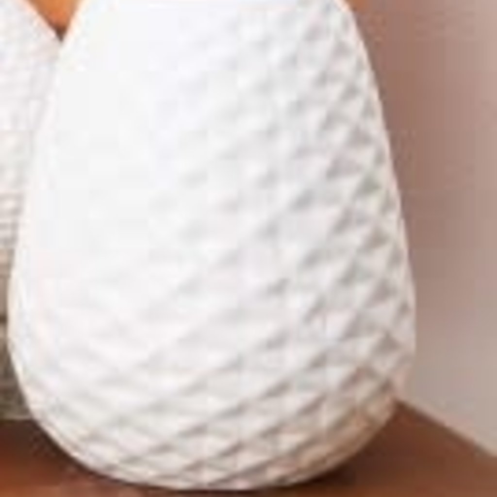 Sm Wht Artisan Vase, White, Sm/Asst